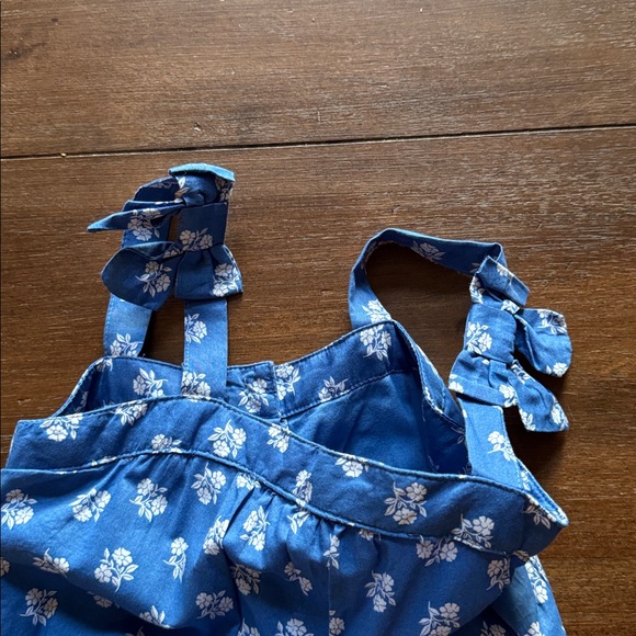 Size 6 Janie and Jack lined cotton floral dress - Picture 3 of 9